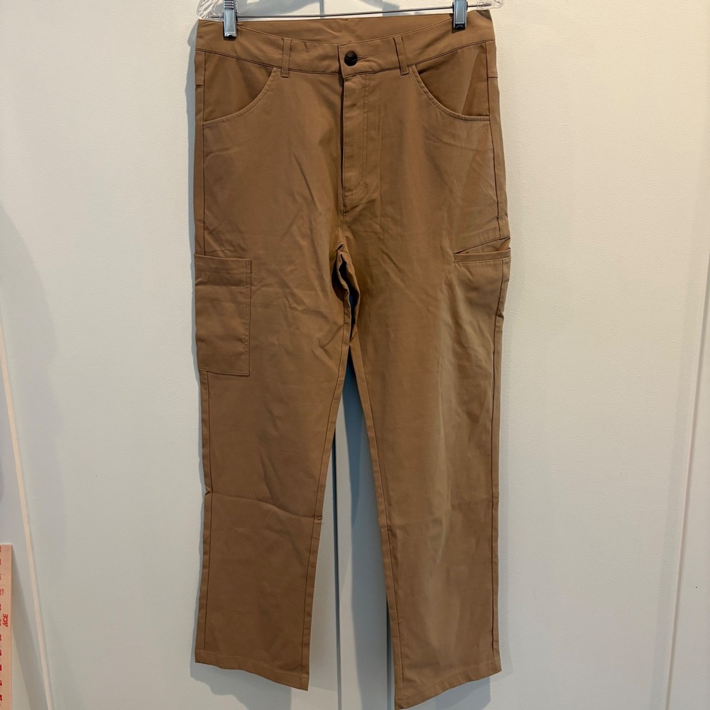 Orkin Work Pants Mens 30x30 Tan Nylon Spandex Utility Carpenter Trousers